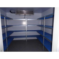 Regał aluminiowo-polipropylenowy wolnostojący, 4 półkowy, 3830x500x1750, ALUSHELF 4PD-54+8P-125+4P-135