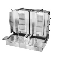 Gyros | opiekacz gazowy do kebaba podwójny | 3+3 palniki | wsad 80kg KLG153-T Resto Quality KLG153-T