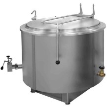Kocioł warzelny parowy z grzaniem pośrednim | okrągły | 300 l | maks. zużycie pary ~170 kg/h | 1290x1240x890 mm | RQK-301NR
