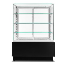 Witryna cukiernicza chłodnicza Dolce Visione Premium 900 | wnętrze ze stali nierdzewnej | 900x690x1300 mm