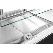 Witryna cukiernicza chłodnicza Dolce Visione Premium 1300 | wnętrze ze stali nierdzewnej | 1300x690x1300 mm