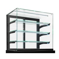 Witryna cukiernicza neutralna Dolce Visione Neutro Premium 1300 | podświetlany cokół | 1300x690x1300 mm