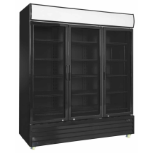 Szafa chłodnicza przeszklona RQ1500H-BLACK| 1600l Resto Quality RQ1500H-BLACK