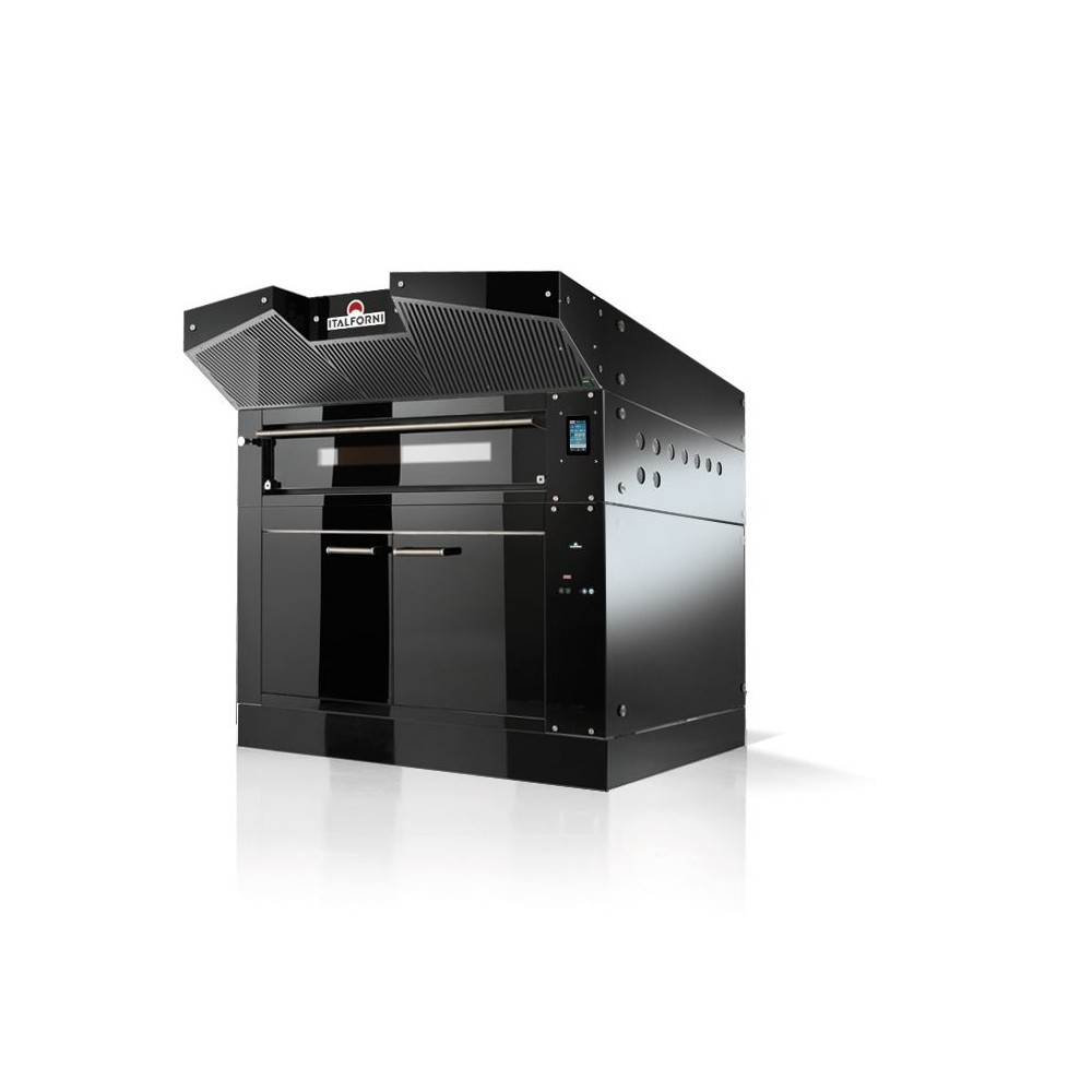 Piec do pizzy 1 komorowy, elektryczny, z okapem, z garownią o pojemności 1 x 8 x 30 cm, 1640x960x1730, Italforni BULL BL L Y030