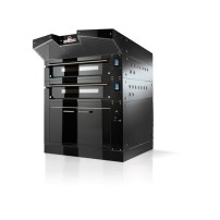Piec do pizzy 2 komorowy, elektryczny, z okapem, z garownią o pojemności 2 x 9 x 30 cm, 1340x1260x2130, Italforni BULL BL M Y070