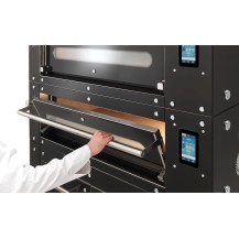 Piec do pizzy 1 komorowy, elektryczny, z okapem, z garownią o pojemności 1 x 9 x 30 cm, 1340x1260x2230, Italforni BULL BL M Y110