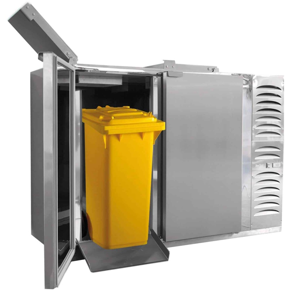 Schładzarka na odpady z dnem nieizolowanym 3 x 240 L 2580x866x1286 Dora-Metal BLO-3240