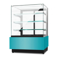 Witryna cukiernicza chłodnicza Dolce Visione Premium 900 | podświetlany cokół | 900x690x1300 mm