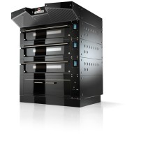 Piec do pizzy 1 komorowy, elektryczny, z okapem, o pojemności 1 x 6 x 30 cm, 1340x960x2230, Italforni BULL BL S Y090