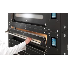 Piec do pizzy 1 komorowy, elektryczny, z okapem, o pojemności 1 x 6 x 30 cm, 1340x960x2230, Italforni BULL BL S Y090