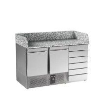 Stół do pizzy Fagor RPS-2G D6 GR - granitowy blat 1358 mm