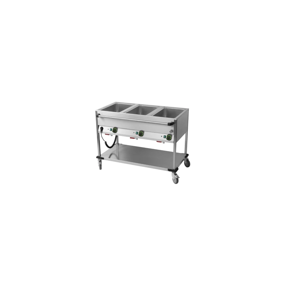 ﻿Bemar jezdny 3-komorowy, 1250x700x900, RM GASTRO BMPD 3120