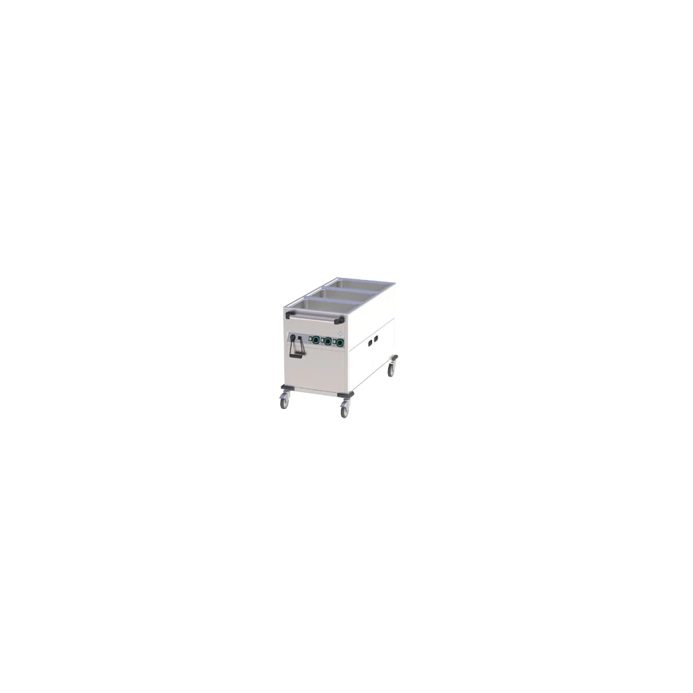 Bemar jezdny 3-kom. zabudowany, 1300x650x900, RM GASTRO BMPK - 3120 CS