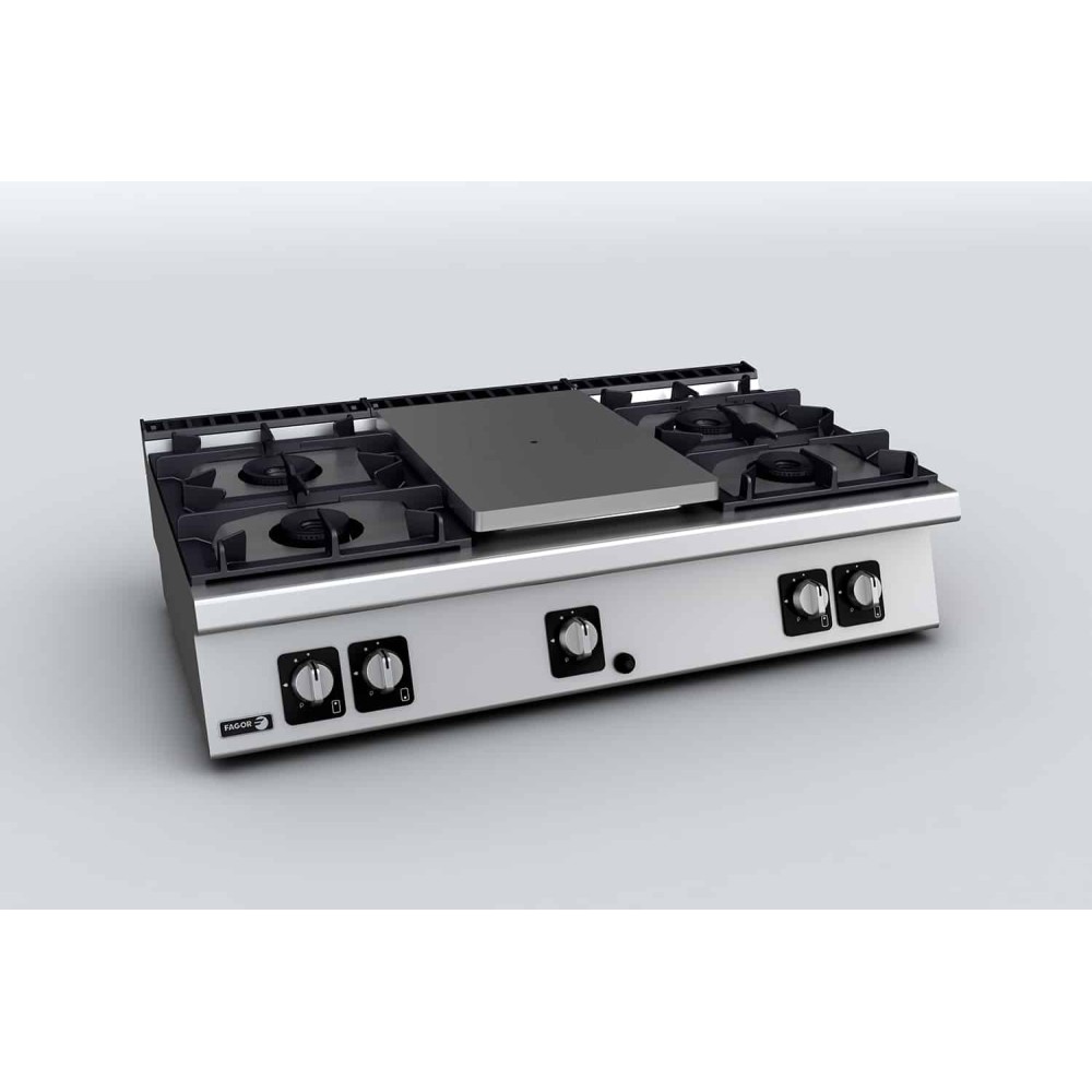 Kuchnia gazowa Fagor C-G750 C NG - solid top i 4 palniki