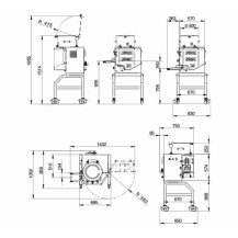 Automatyczna prasa do mięsa | hamburgerów | formowania klopsików | formierka do klopsików | 0,9 kW | 230V | 6000 szt/h | C/E HF 