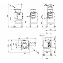 Automatyczna prasa do mięsa | hamburgerów | formowania klopsików | formierka do klopsików | 0,9 kW | 230V | 6000 szt/h | C/E HF 