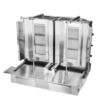 Gyros | opiekacz gazowy do kebaba podwójny | 3+3 palniki | wsad 80kg KLG153-T Resto Quality KLG153-T