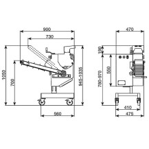 Automatyczna formierka do klopsików | maszyna do formowania klopsików| 0,18 kW | 230V | 4000 szt/h | C/E MBF Resto Quality C/E M