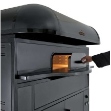 Piec do pizzy neapolitańskiej, elektryczny na podstawie z garownią, pojemność 6 x 35 cm, 1110x1565x1760, Italforni Caruso CA6 Y0