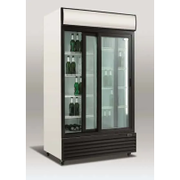 Szafa chłodnicza przeszklona RQ1100SL | 1000l | drzwi przesuwne (SD1001SL) Resto Quality RQ1100SL