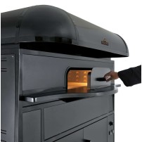 Piec do pizzy neapolitańskiej, elektryczny, na podstawie, pojemność 9 x 35 cm, 1475x1565x1760, Italforni Caruso CA9 Y040