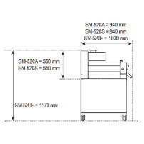 Wałkowarka piekarnicza | wałkownica do ciasta SM520S Resto Quality SM520S