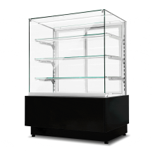 Witryna cukiernicza neutralna Dolce Visione Neutro Premium 1300 | wnętrze ze stali nierdzewnej | 1300x690x1300 mm