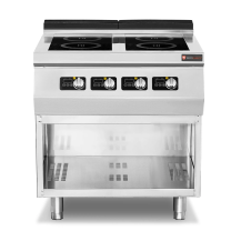 Kuchnia indukcyjna | 4-palnikowa | 12 kW | 400V | podstawa otwarta | linia 700 | RQ.PLS.7IND020
