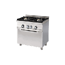 Kuchnia gazowa WOK z piekarnikiem elektrycznym, 800x600x900, RM GASTRO CF2 - 68 GEM WOK