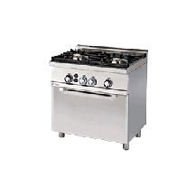 Kuchnia gazowa WOK z piekarnikiem, 800x600x900, RM GASTRO CF2 - 68 G WOK