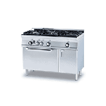 Kuchnia gazowa WOK z piekarnikiem, 1200x600x900, RM GASTRO CF3 - 612 GV WOK