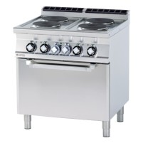 Kuchnia ﻿z piekarnikiem elektryczna, 800x700x900, RM GASTRO CF4 - 78 ET