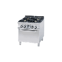 Kuchnia ﻿z piekarnikiem gazowa, 800x900x900, RM GASTRO CF4 - 98 G