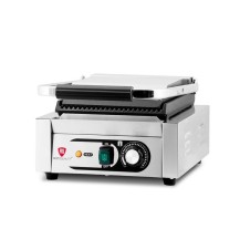 Kontakt grill pojedynczy | ryflowany | Resto Quality | 1
