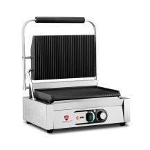 Kontakt grill pojedynczy | ryflowany | Resto Quality | 2,2 kW | RESTO QUALITY RQK812A