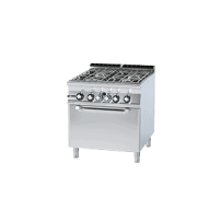 Kuchnia wodna ﻿z piekarnikem gazowa, 800x700x900, RM GASTRO CFA4 - 78 GP