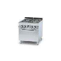 ﻿Kuchnia wodna ﻿z piekarnikiem gazowa, 800x900x900, RM GASTRO CFA4 - 98 G