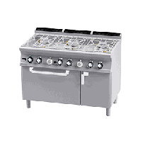 Kuchnia wodna ﻿z piekarnikem gazowa, 1200x700x900, RM GASTRO CFA6 - 712 GPV
