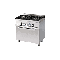Kuchnia gazowa WOK z piekarnikiem elektrycznym, 800x600x900, RM GASTRO CFM2-68 GEM WOK