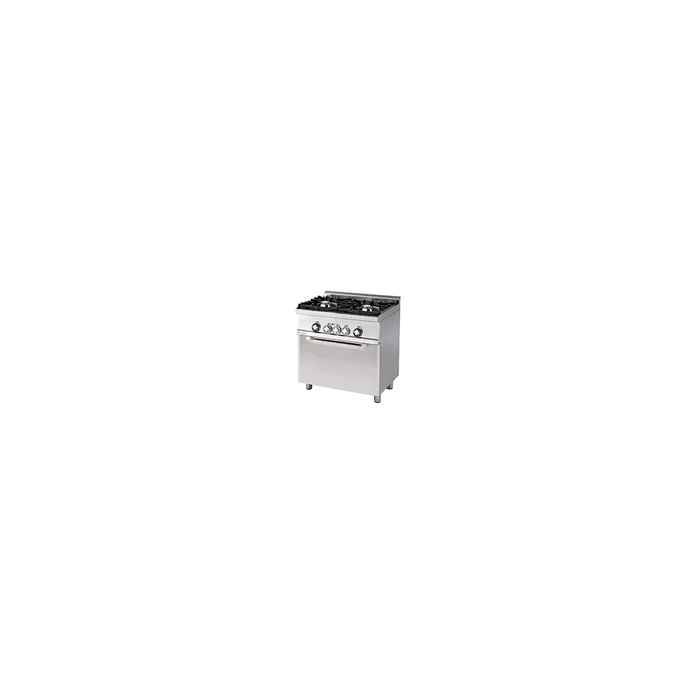 Kuchnia gazowa WOK z piekarnikiem elektrycznym, 800x600x900, RM GASTRO CFM2-68 GEM WOK