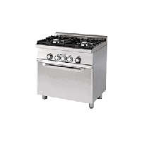 Kuchnia gazowa WOK z piekarnikiem elektrycznym, 800x600x900, RM GASTRO CFM2-68 GEM WOK