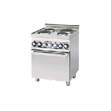 Kuchnia elektryczna z piekarnikiem, 600x600x900, RM GASTRO CFM4 - 66 ET