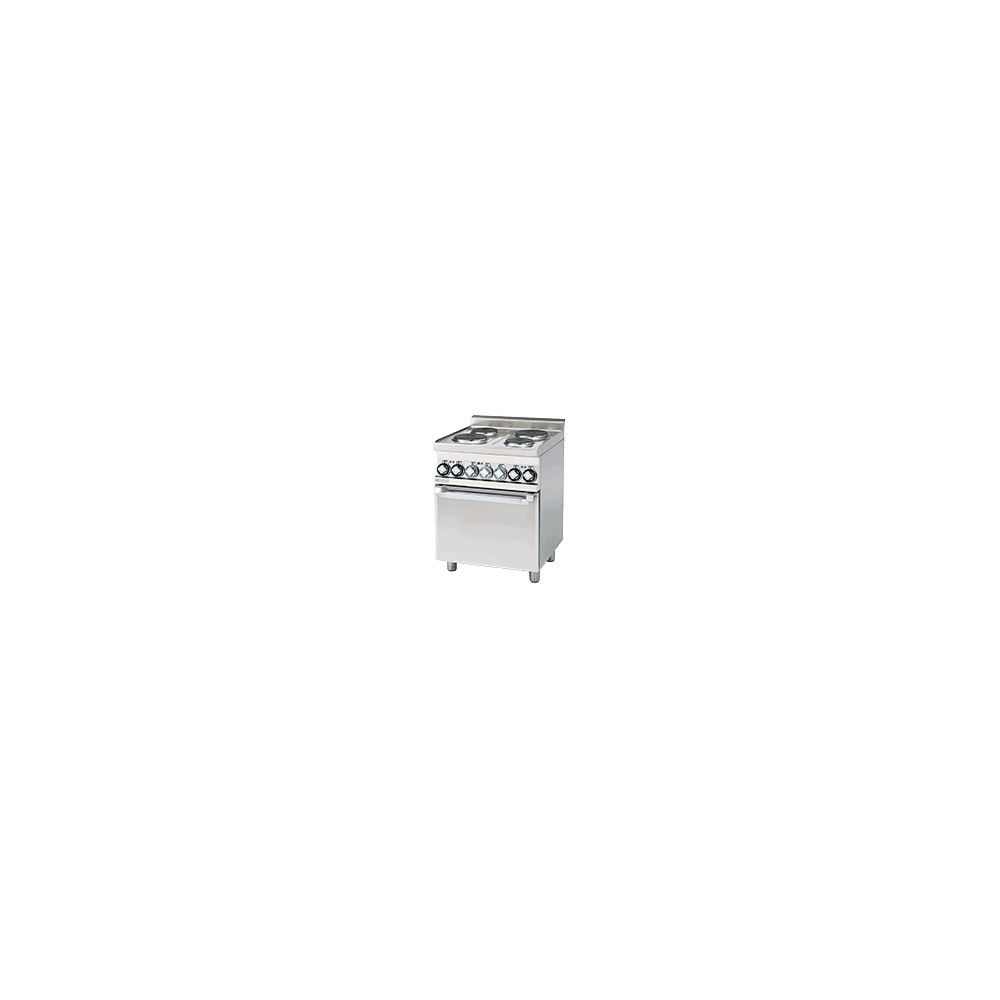 Kuchnia elektryczna z piekarnikiem, 600x600x900, RM GASTRO CFM4 - 66 ET
