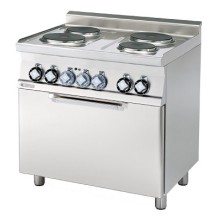 Kuchnia elektryczna z piekarnikiem, 800x600x900, RM GASTRO CFM4 - 68 ET