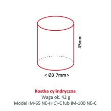 Kostkarka do lodu Hoshizaki RESTO QUALITY IM-240DNE-HC-C | 190 kg/24h | chłodzona powietrzem | kostka cylinder | Ø 37x45 mm
