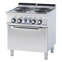 Kuchnia ﻿z piekarnikiem elektryczna, 800x700x900, RM GASTRO CFV4 - 78 ET