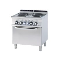 Kuchnia ﻿z piekarnikiem elektryczna, 800x900x900, RM GASTRO CFV4 - 98 ET