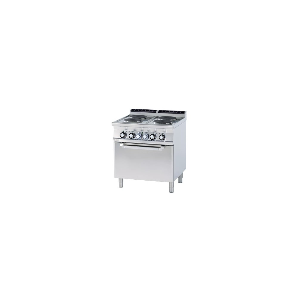 Kuchnia ﻿z piekarnikiem elektryczna, 800x900x900, RM GASTRO CFV4 - 98 ET