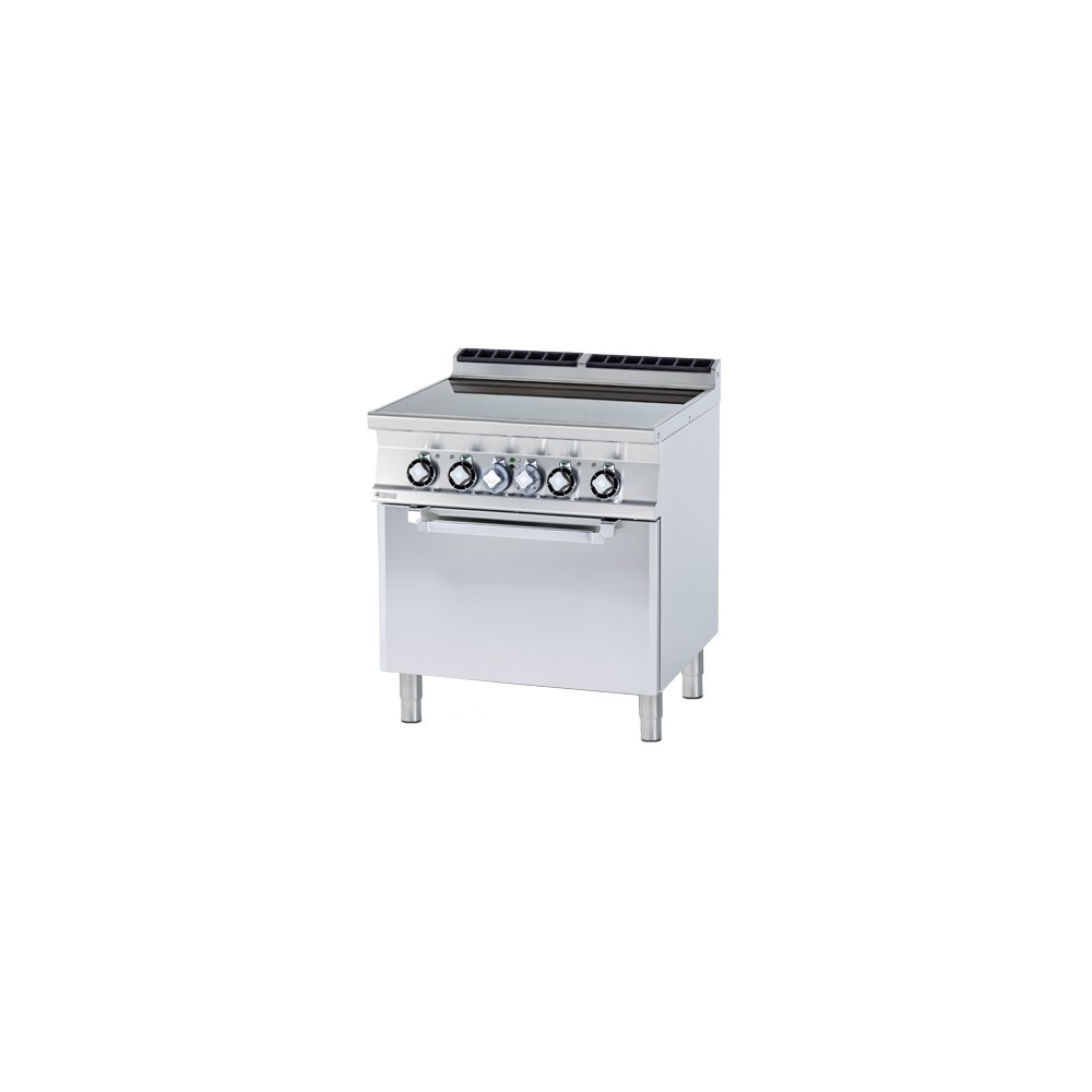 Kuchnia elektryczna ceramiczna z piekarnikiem, 800x700x900, RM GASTRO CFVC4-78 ET