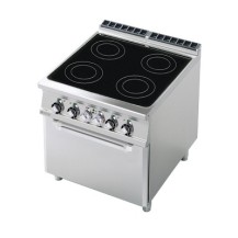 Kuchnia ﻿ceramiczna z piekarnikiem elektryczna, 800x900x900, RM GASTRO CFVC4 - 98 ET
